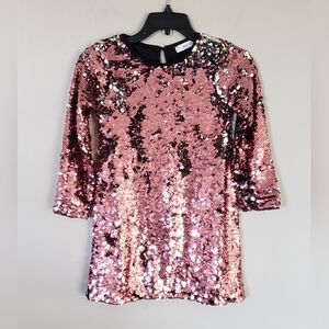 MNG Girl's Sequin Pink Dress Size 7 / 8